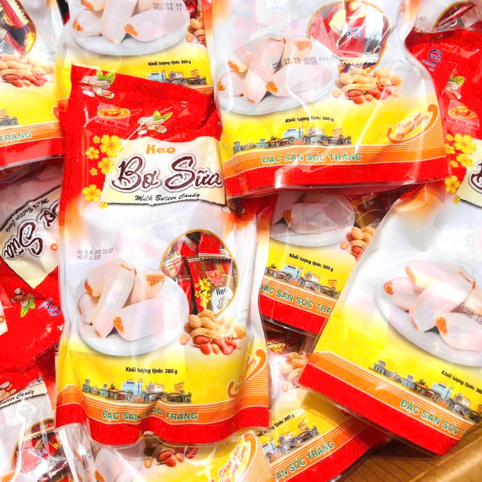 Kẹo Đậu Bơ Sữa Tân Huê Viên 380g – Ngọt Béo Chuẩn Vị Truyền Thống