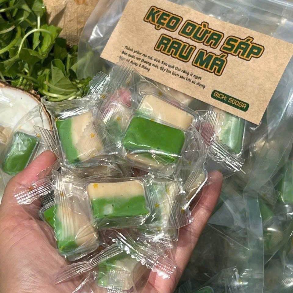 Kẹo Dừa Sáp Rau Má – Sự Kết Hợp Độc Đáo & Hấp Dẫn 500gr