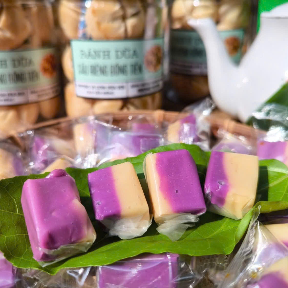 Kẹo Dừa Sáp Khoai Môn – Ngọt Thanh, Béo Ngậy, Bùi Mịn 500gr