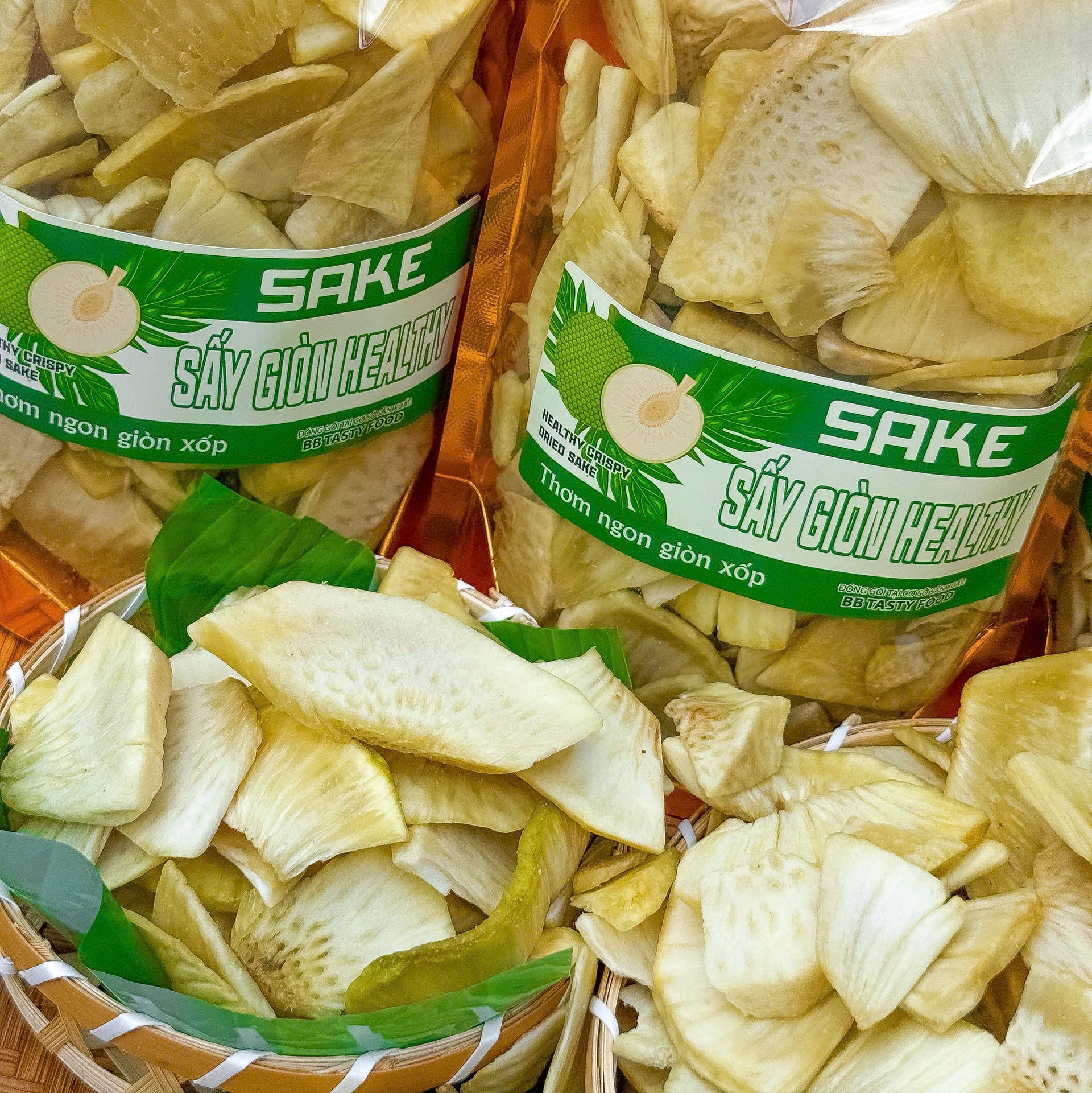 Sake Sấy Giòn Rùm Rụm, Ăn Vặt Ngon, Bổ, Lành Mạnh 400gr