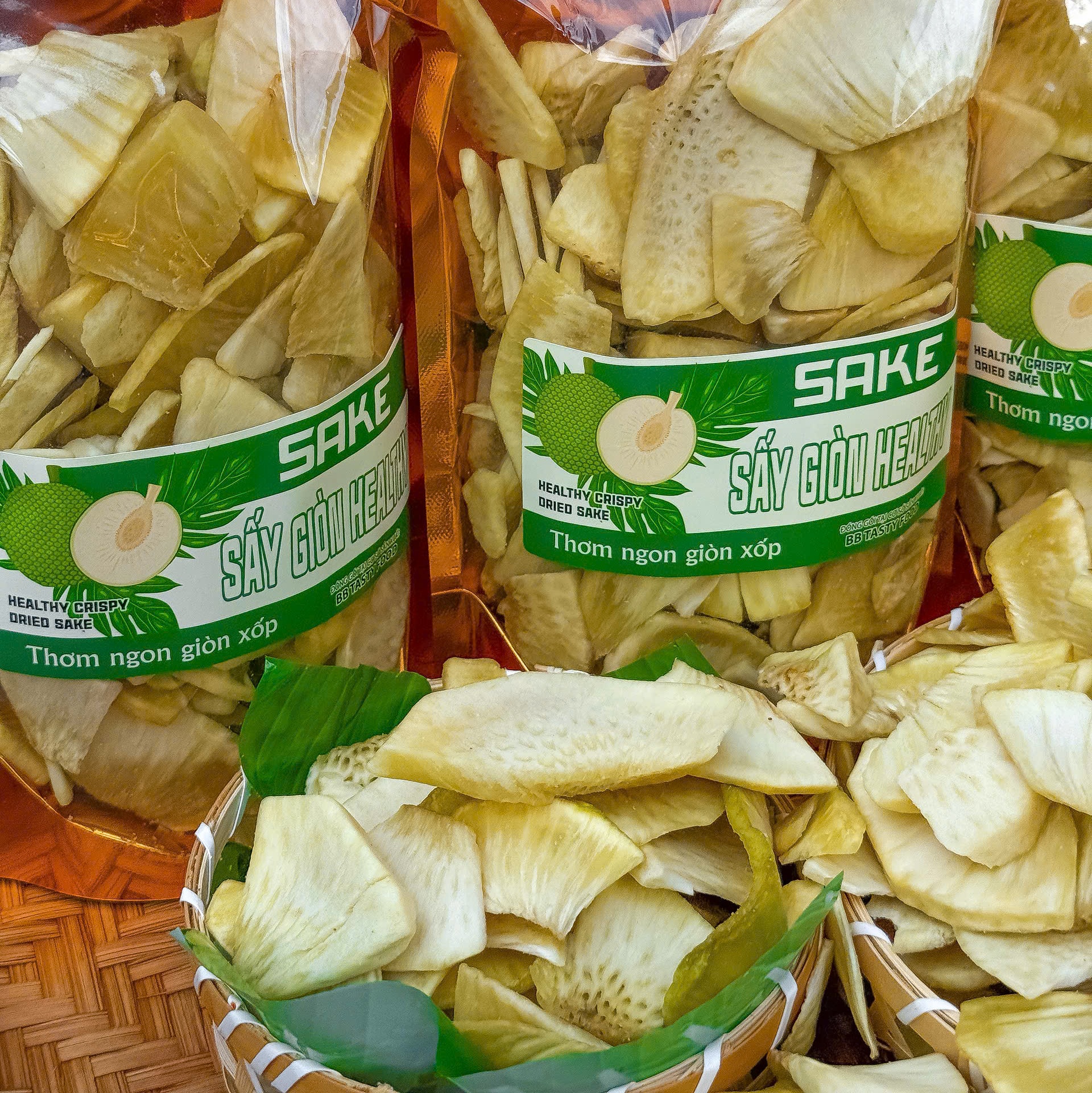 Sake Sấy Giòn Rùm Rụm, Ăn Vặt Ngon, Bổ, Lành Mạnh 200gr