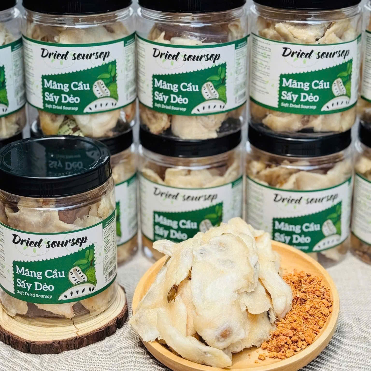 Mứt Mãng Cầu Xiêm Muối Ớt Dẽo Dai Chua Cay Mặn Ngọt Ngon Khó Cưỡng 300gr