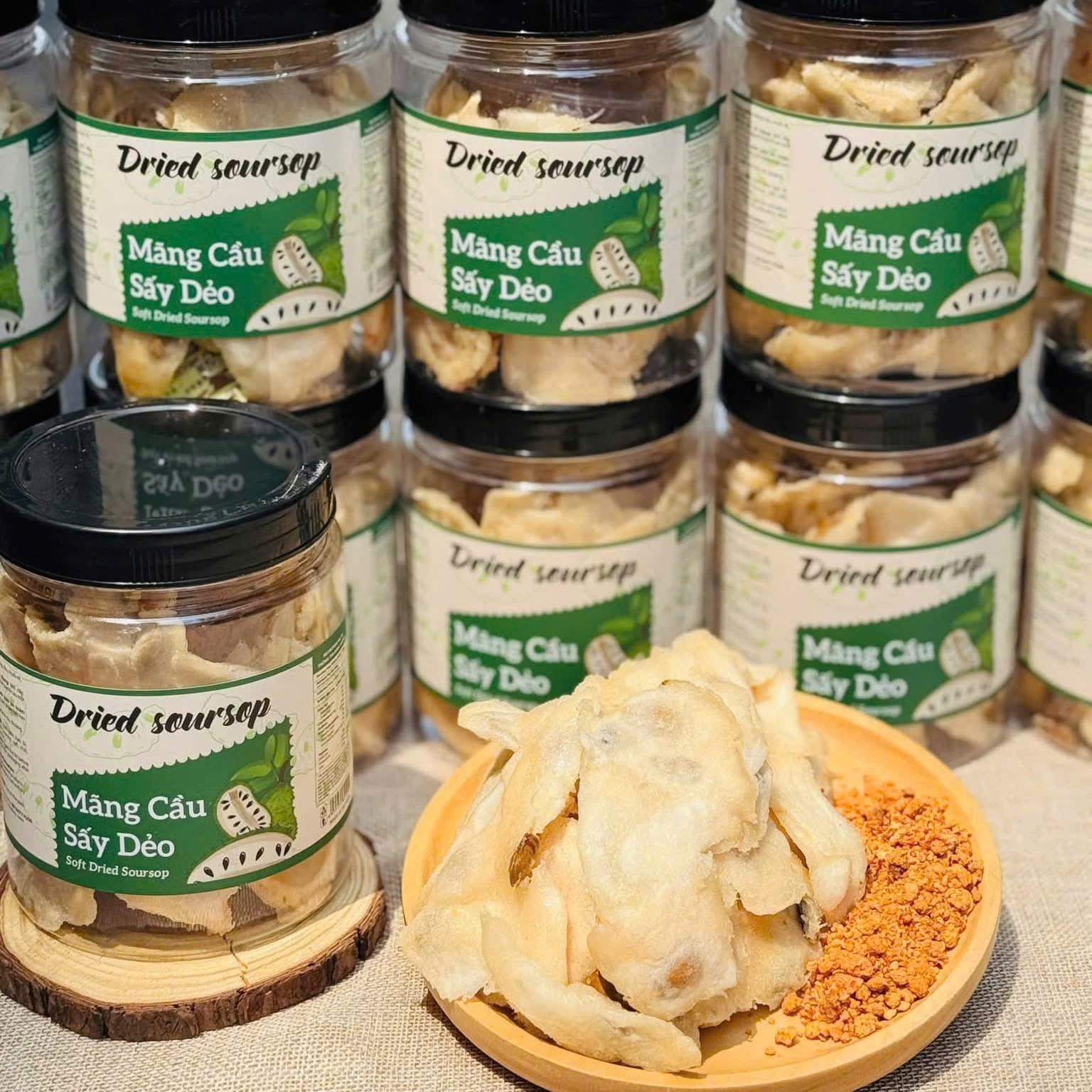 Mứt Mãng Cầu Xiêm Muối Ớt Dẽo Dai Chua Cay Mặn Ngọt Ngon Khó Cưỡng 300gr