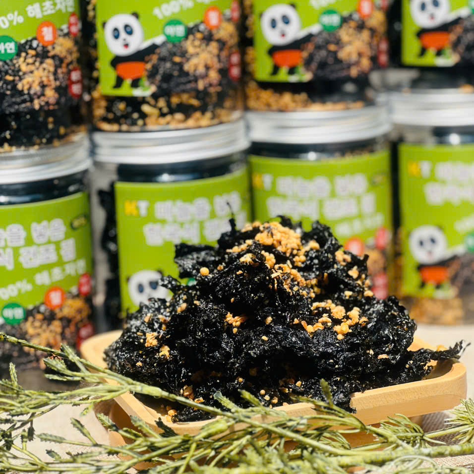 Rong Biển Cháy Tỏi Khô Siêu Giòn Siêu Ngon Ăn Là Ghiền 250gr