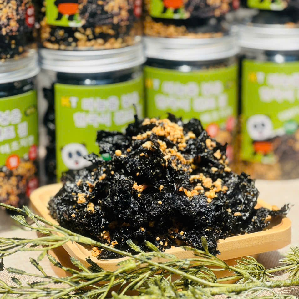 Rong Biển Cháy Tỏi Khô Siêu Giòn Siêu Ngon Ăn Là Ghiền 250gr