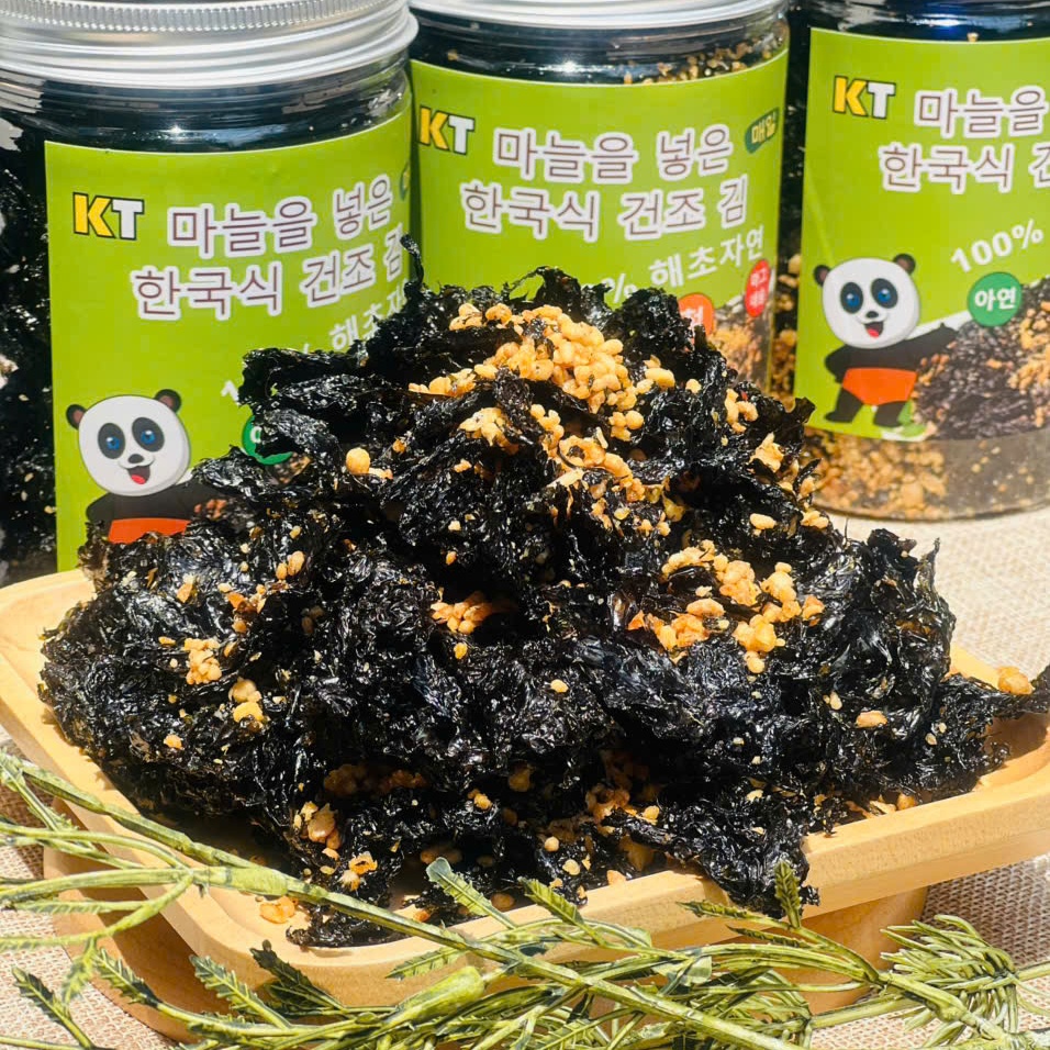 Rong Biển Cháy Tỏi Khô Siêu Giòn Siêu Ngon Ăn Là Ghiền 250gr