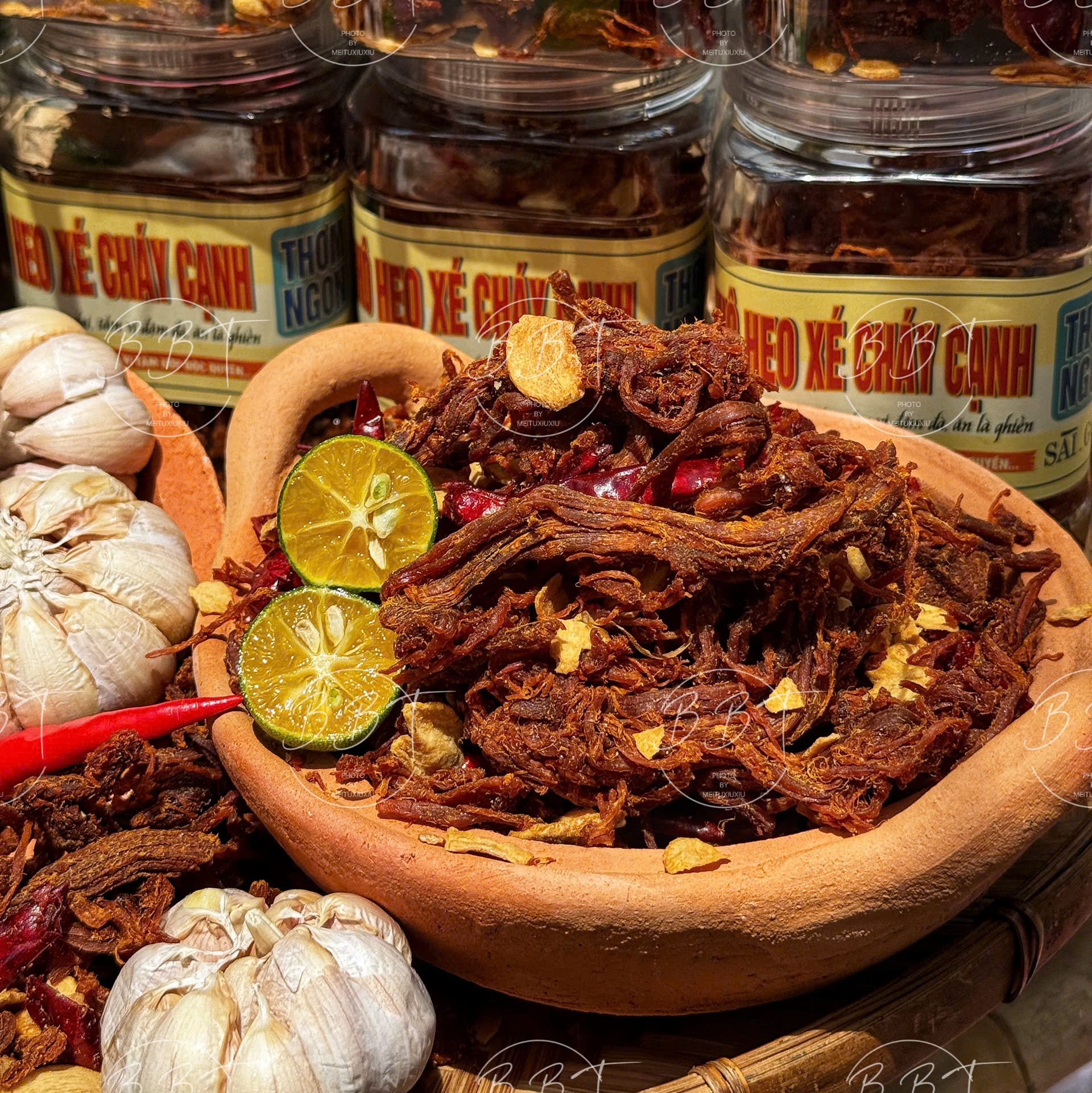 Khô Heo Xé Cháy Cạnh Giòn Ngon Chuẩn Vị Nhà Làm 300gr