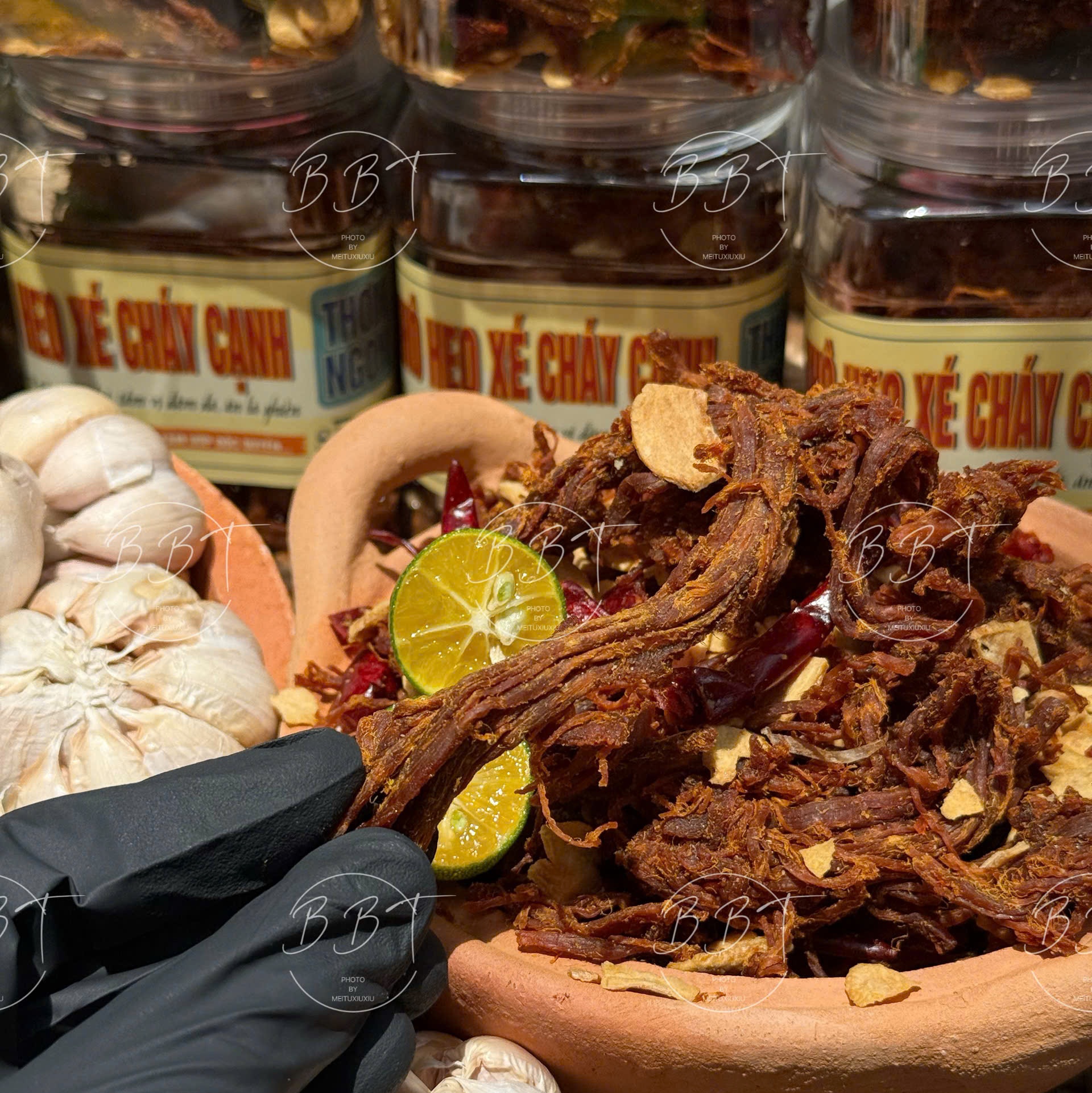 Khô Heo Xé Cháy Cạnh Giòn Ngon Chuẩn Vị Nhà Làm 300gr