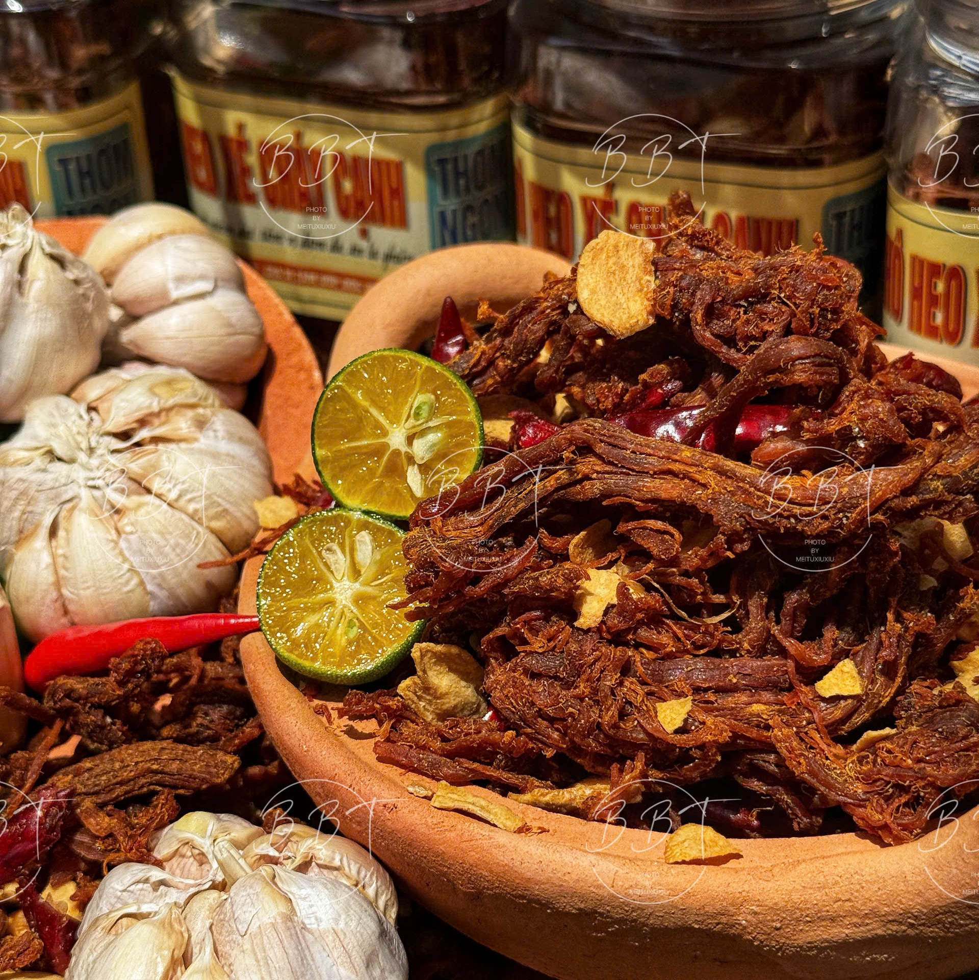 Khô Heo Xé Cháy Cạnh Giòn Ngon Chuẩn Vị Nhà Làm 300gr