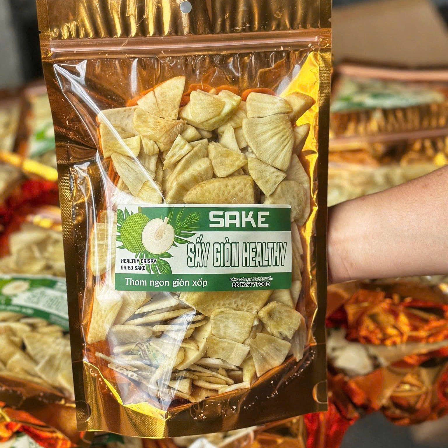 Sake Sấy Giòn Rùm Rụm, Ăn Vặt Ngon, Bổ, Lành Mạnh 200gr