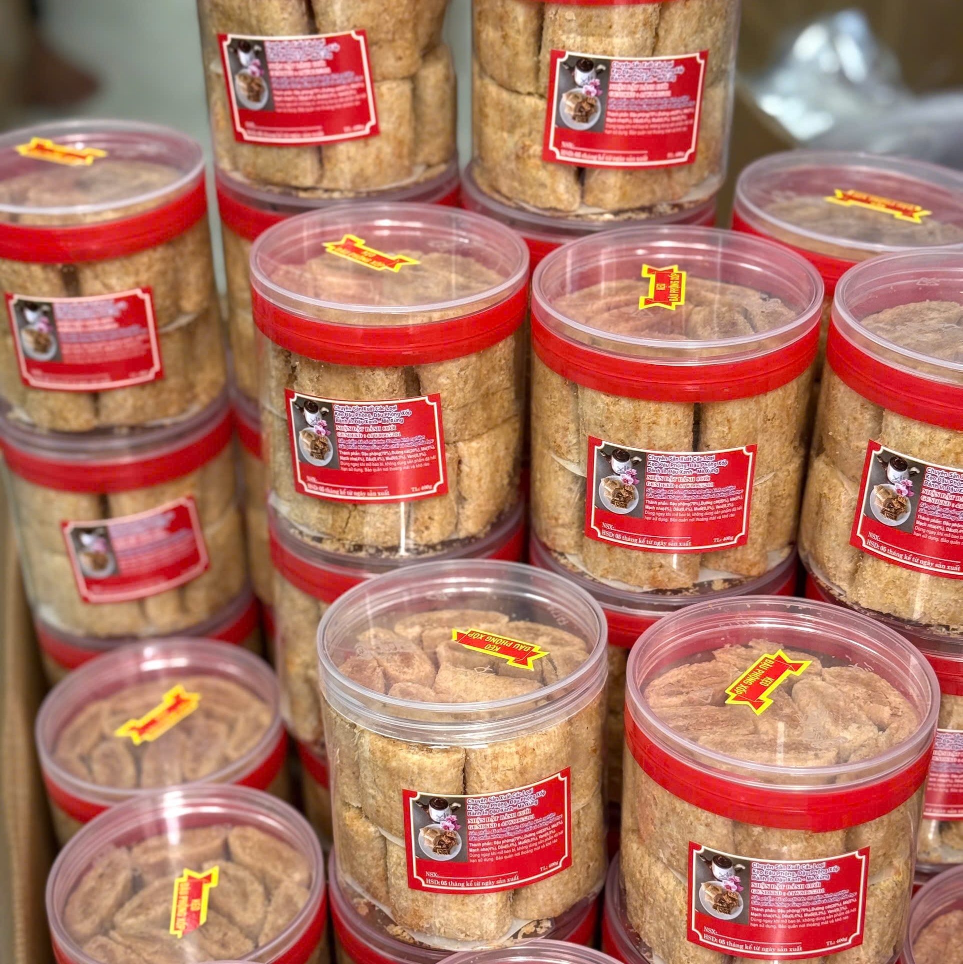 Kẹo Đậu Phộng Giòn Xốp, Béo Bùi, Ngọt Ngào Chuẩn Vị Truyền Thống 400gr