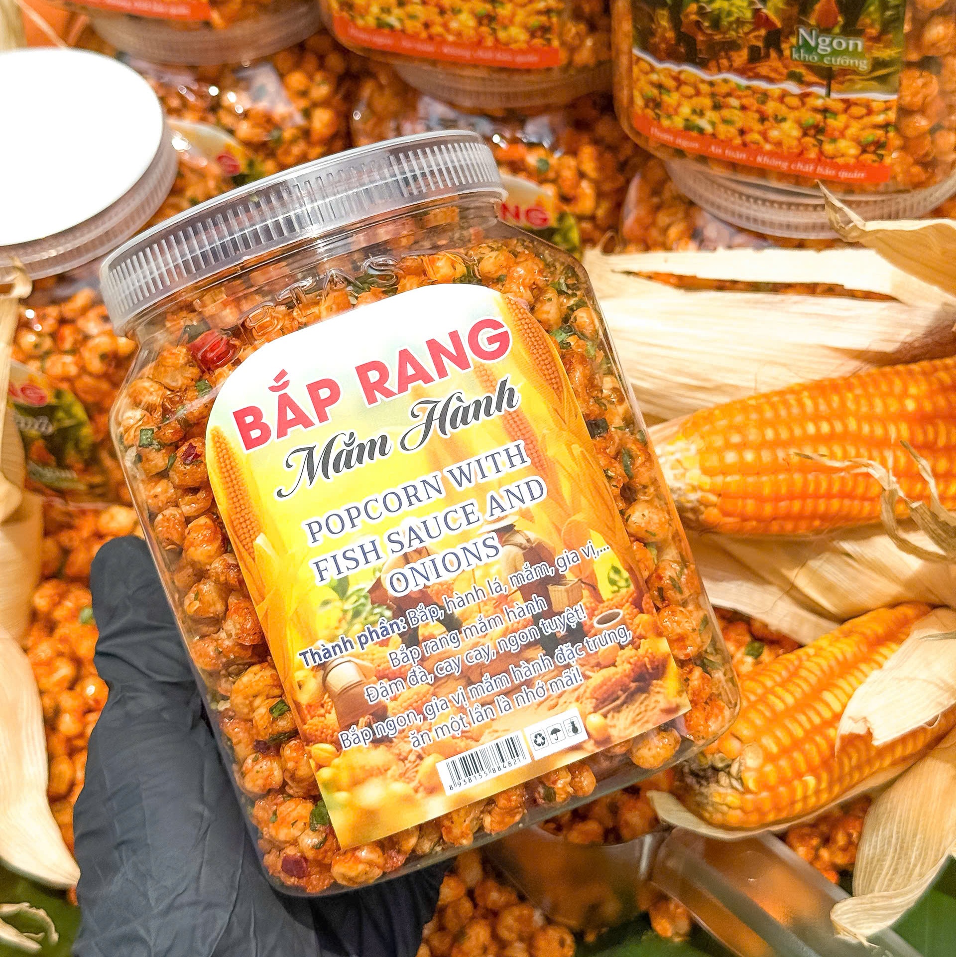 Bắp Rang Mắm Hành – Ăn Là Ghiền, Giòn Tan Từng Hạt 500gr
