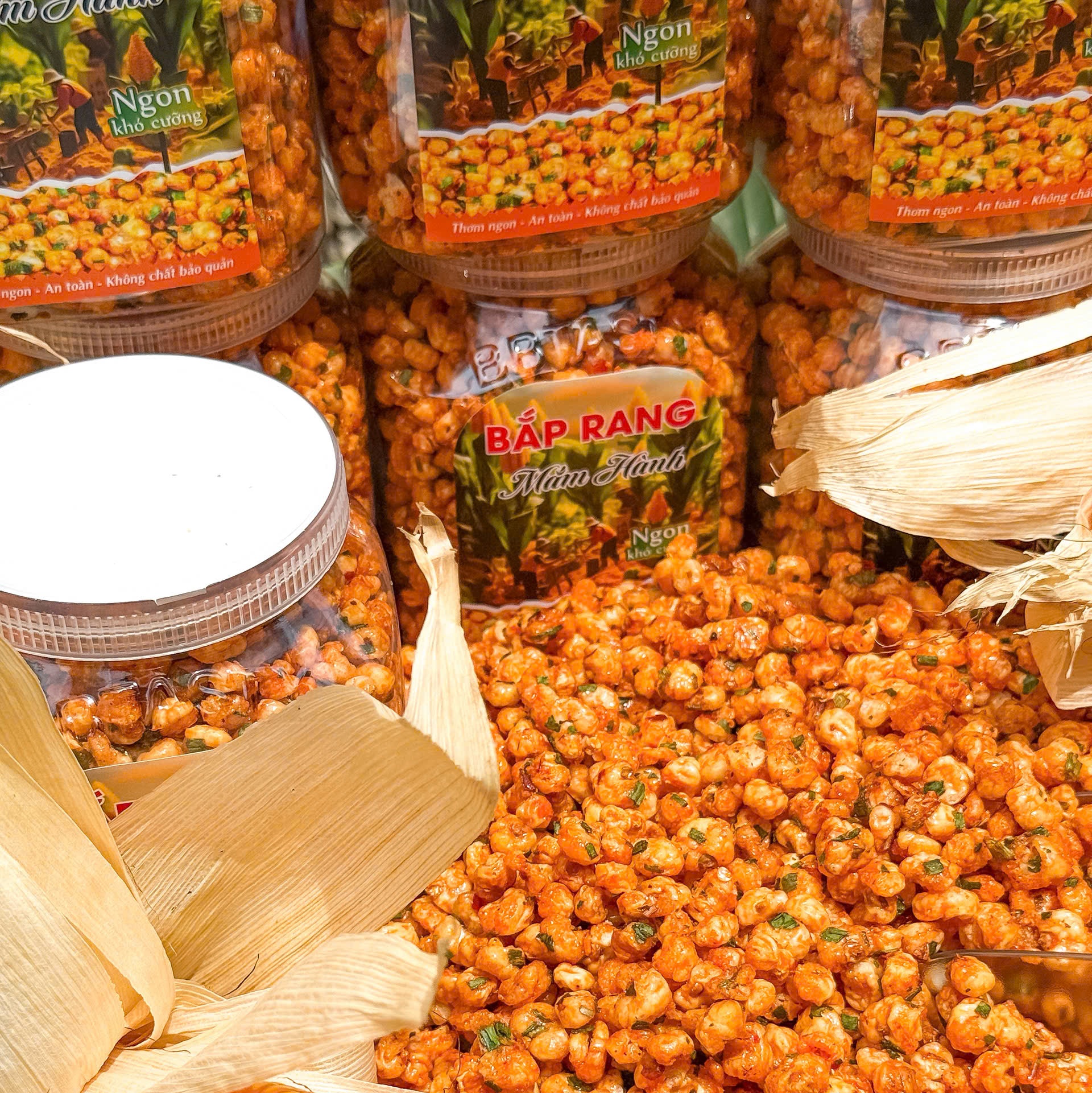 Bắp Rang Mắm Hành – Ăn Là Ghiền, Giòn Tan Từng Hạt 500gr