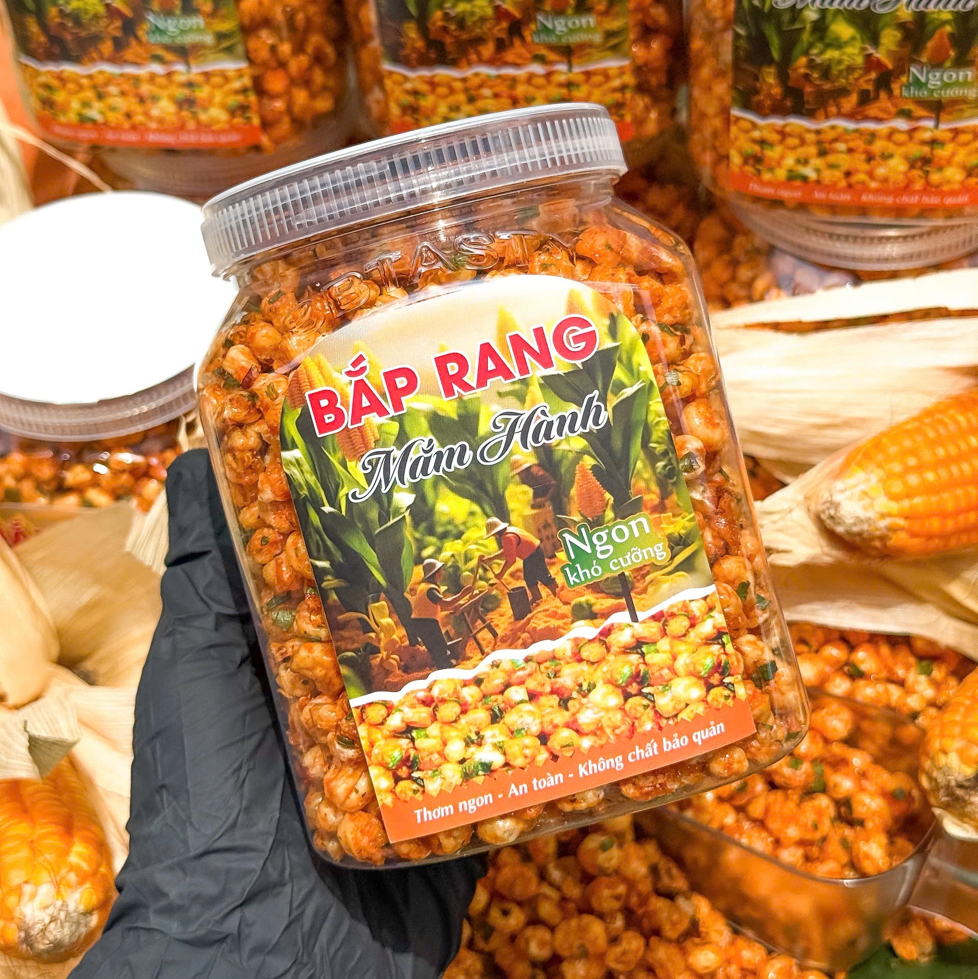 Bắp Rang Mắm Hành – Ăn Là Ghiền, Giòn Tan Từng Hạt 500gr