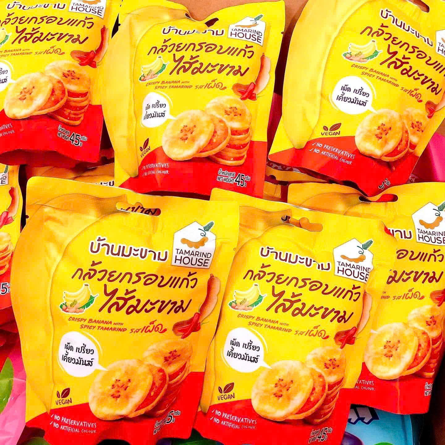 Chuối Kẹp Me Cay, Chuối Kẹp Chanh Dây Thái Lan 90gr  – Ăn Một Miếng Là Ghiền