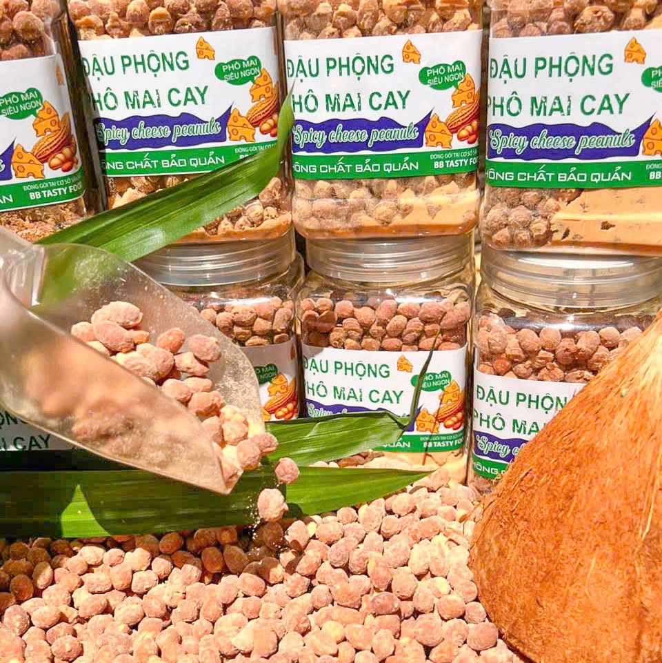 Đậu Phộng Phô Mai Cay, Ăn Một Hạt Là Ghiền 500gr