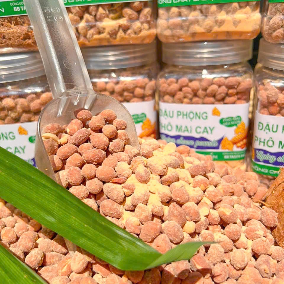 Đậu Phộng Phô Mai Cay, Ăn Một Hạt Là Ghiền 500gr