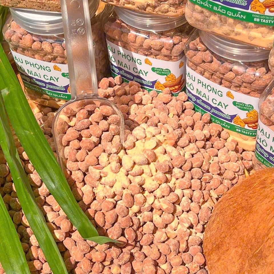 Đậu Phộng Phô Mai Cay, Ăn Một Hạt Là Ghiền 500gr