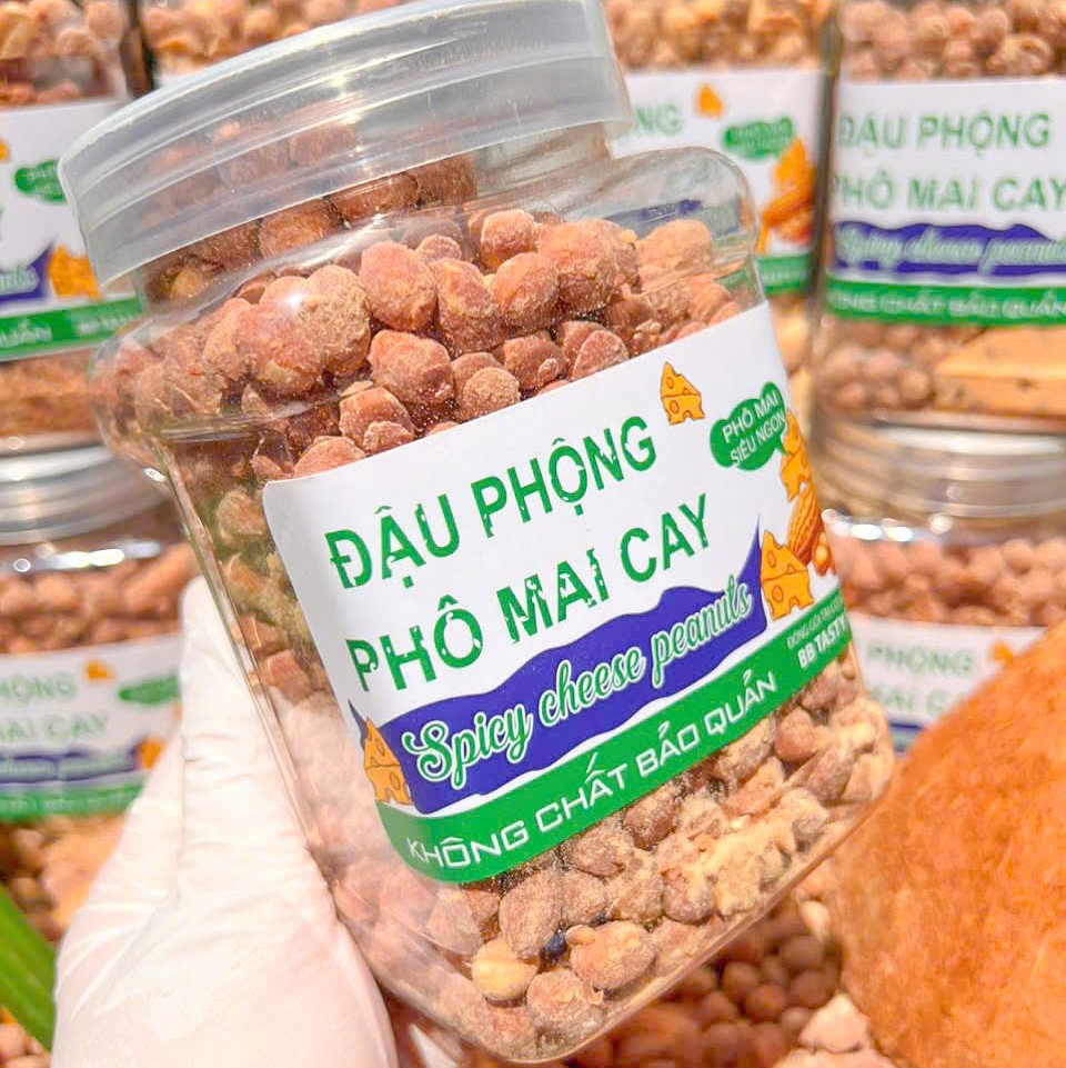 Đậu Phộng Phô Mai Cay, Ăn Một Hạt Là Ghiền 500gr
