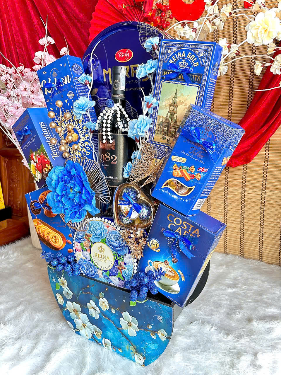 SET QUÀ TẾT KO.09 – XUÂN CÁT TƯỜNG - BÌNH AN - THUẬN LỢI - PHÚ QUÝ (Hàng Đặt Trước 3-5 Ngày)