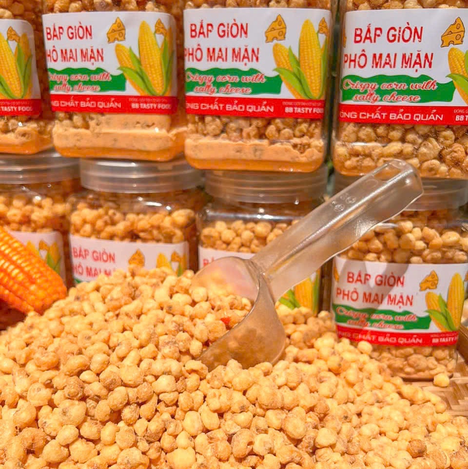 Bắp Giòn Phô Mai Mặn, Càng ăn càng mê 500gr