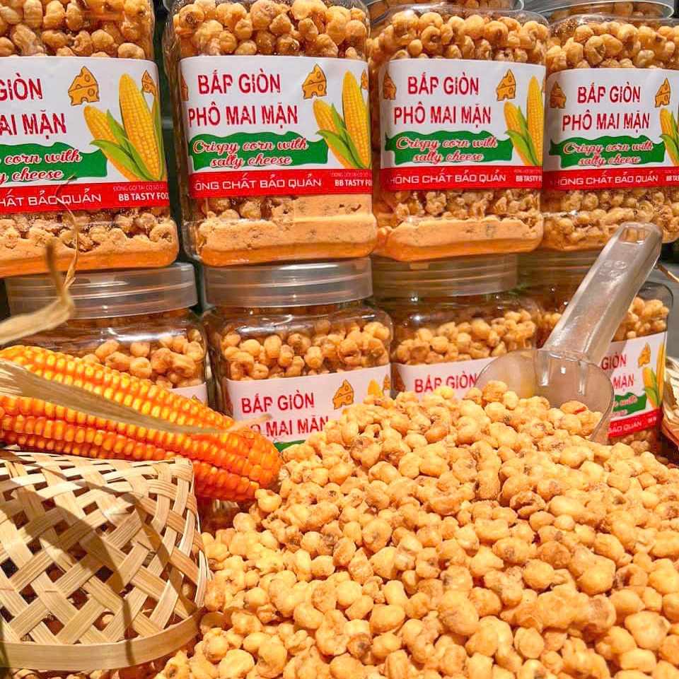 Bắp Giòn Phô Mai Mặn, Càng ăn càng mê 500gr