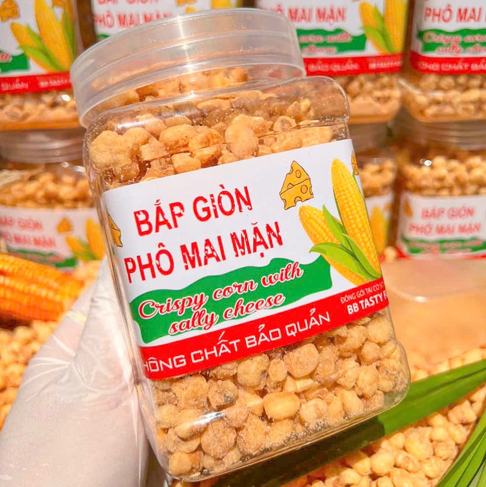 Bắp Giòn Phô Mai Mặn, Càng ăn càng mê 500gr