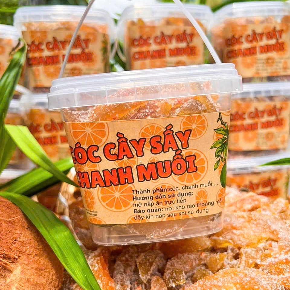 Cóc Cầy Sấy Chanh Muối Ớt 500gr - Chua Chua Mặn Mặn, Giòn Dai Cực Cuốn