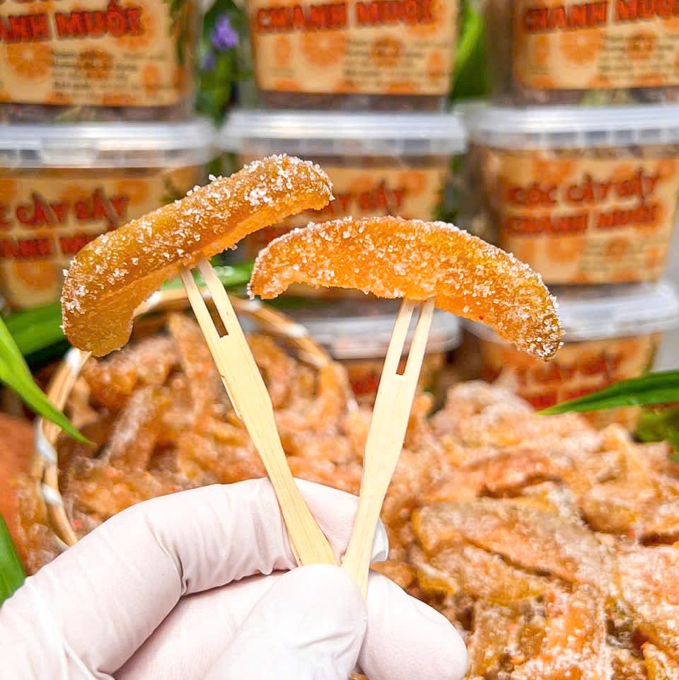 Cóc Cầy Sấy Chanh Muối Ớt 500gr - Chua Chua Mặn Mặn, Giòn Dai Cực Cuốn