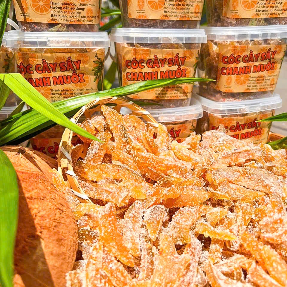 Cóc Cầy Sấy Chanh Muối Ớt 500gr - Chua Chua Mặn Mặn, Giòn Dai Cực Cuốn