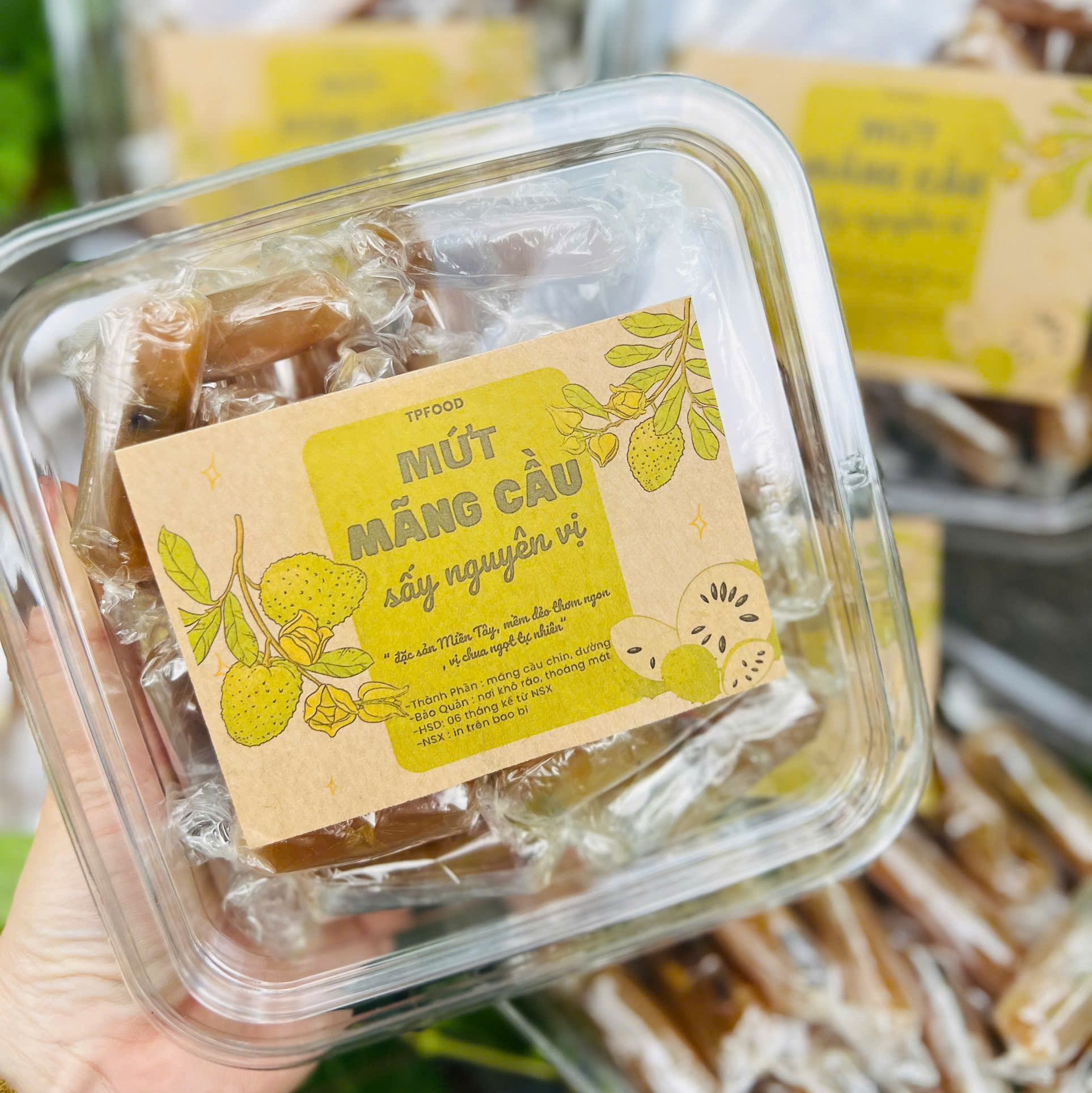 Mãng Cầu Sấy Nguyên Vị 500gr - Hương Vị Thiên Nhiên Tuyệt Hảo