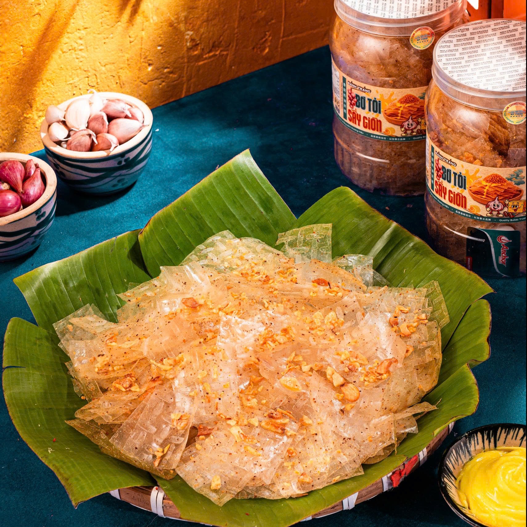 Bánh tráng Bơ Tỏi Sấy Giòn - Thơm Lừng Giòn Tan, Ăn Là Ghiền