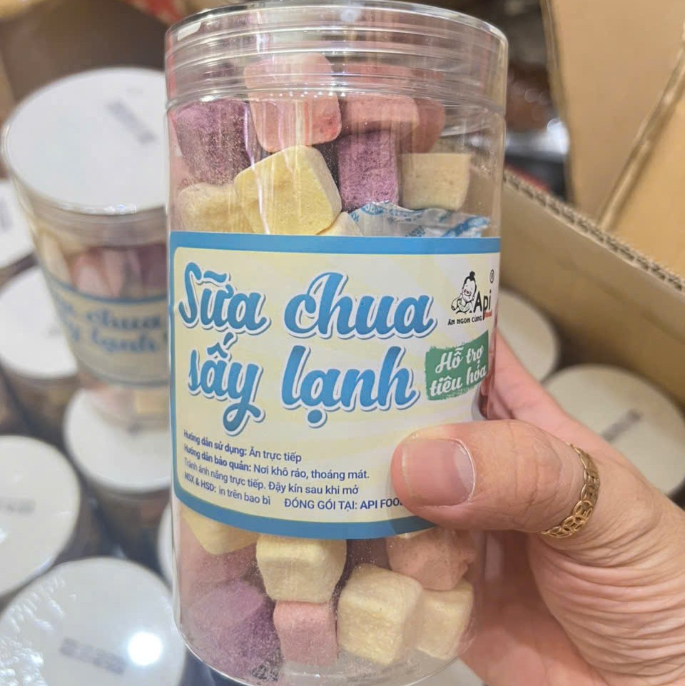Sữa Chua Sấy Thăng Hoa Mix Vị Hoa Quả Thơm Ngon 200gr