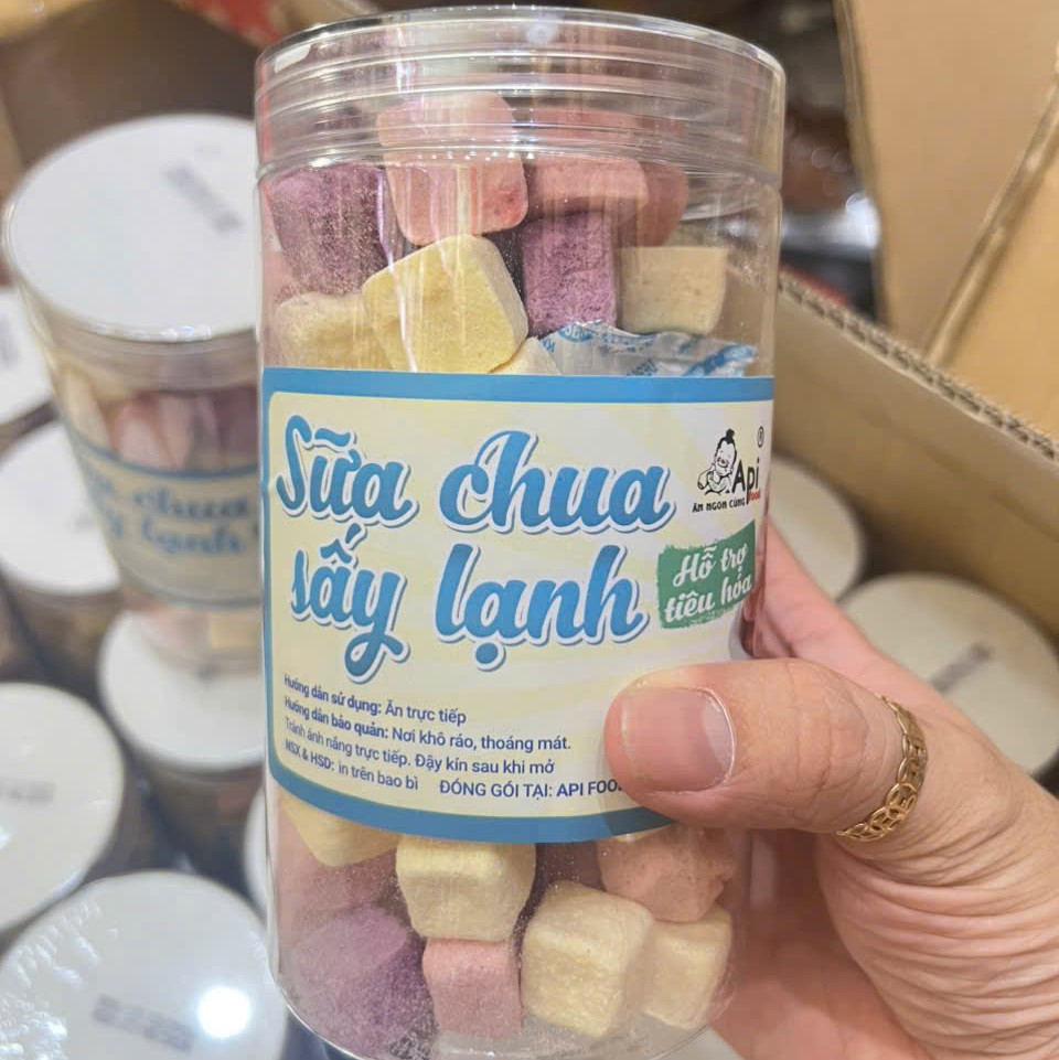 Sữa Chua Sấy Thăng Hoa Mix Vị Hoa Quả Thơm Ngon 200gr
