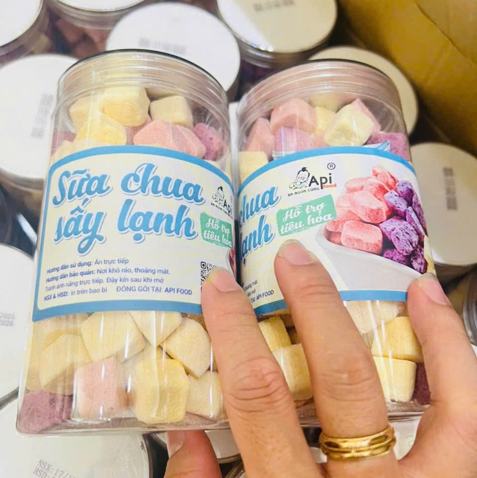 Sữa Chua Sấy Thăng Hoa Mix Vị Hoa Quả Thơm Ngon 200gr