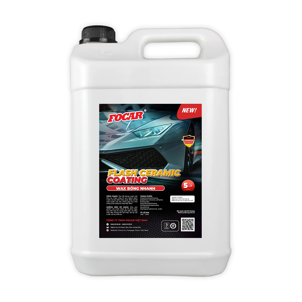 Dung dịch Wax bóng nhanh Flash Ceramic Coating FC115