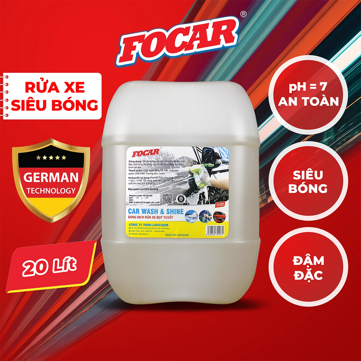 Dung dịch rửa xe bọt tuyết Car Wash & Shine FC101