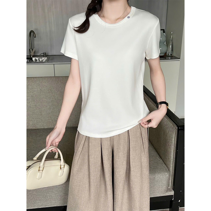 Áo nữ QB dáng suông basic tôn dáng phong cách thanh lịch nhẹ nhàng dễ phối B8