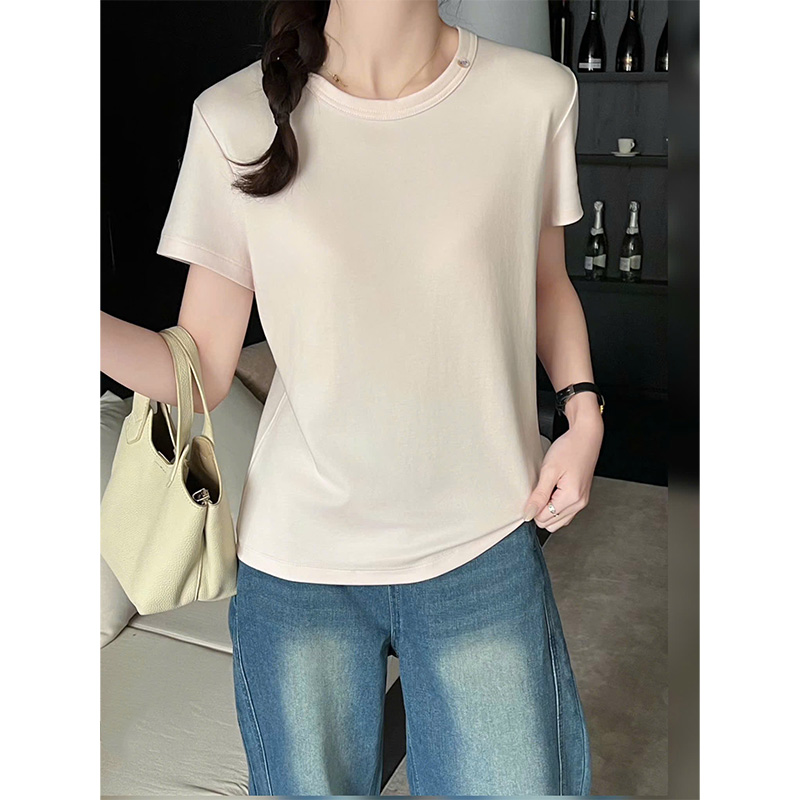 Áo nữ QB dáng suông basic tôn dáng phong cách thanh lịch nhẹ nhàng dễ phối B8