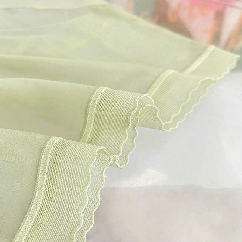 Quần lót nữ QB trơn viền lượn sóng phối chữ “ORDINARY DAY” 16E