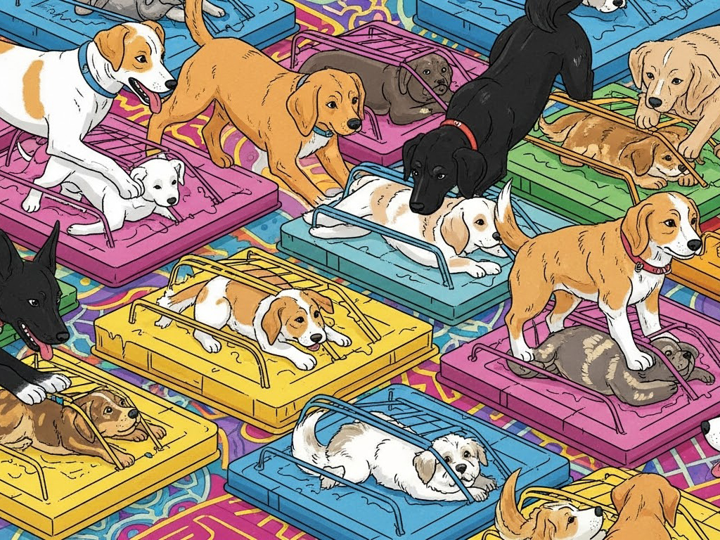 Giải cứu chú chó thoát khỏi keo bẫy chuột