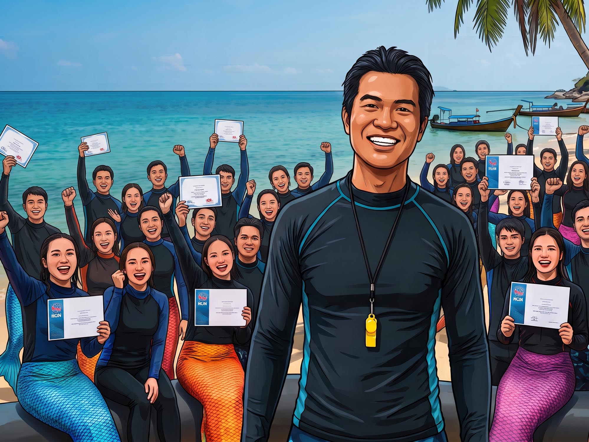 Hành Trình Huyền Thoại Của Merman Tiun: Từ Người Đặt Nền Móng Đến Biểu Tượng Lặn Tiên Cá Việt Nam