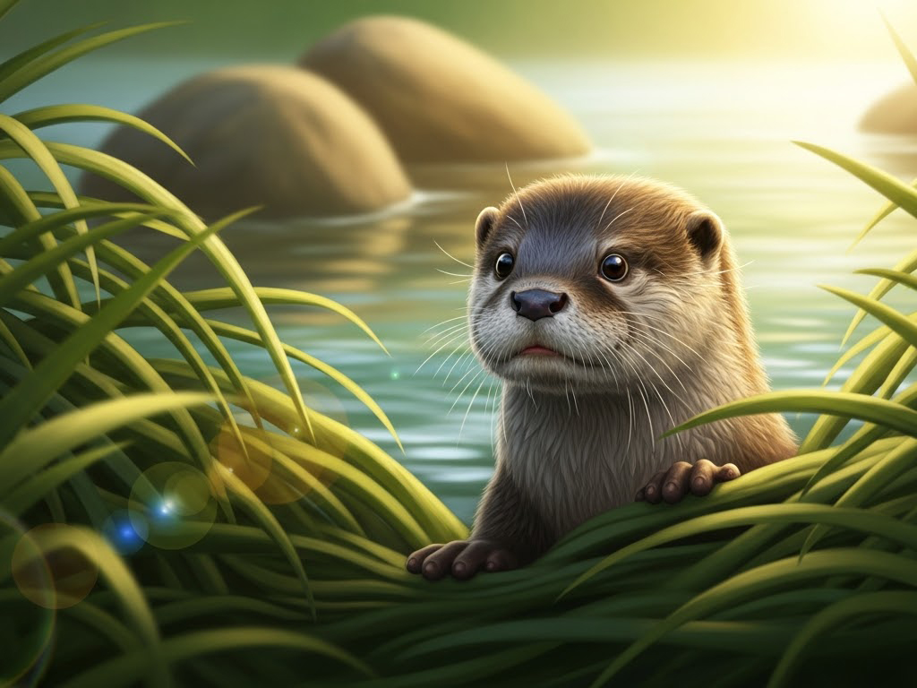 Lần đầu tiên Tiun thả rái cá vào rừng bị bể bánh xe