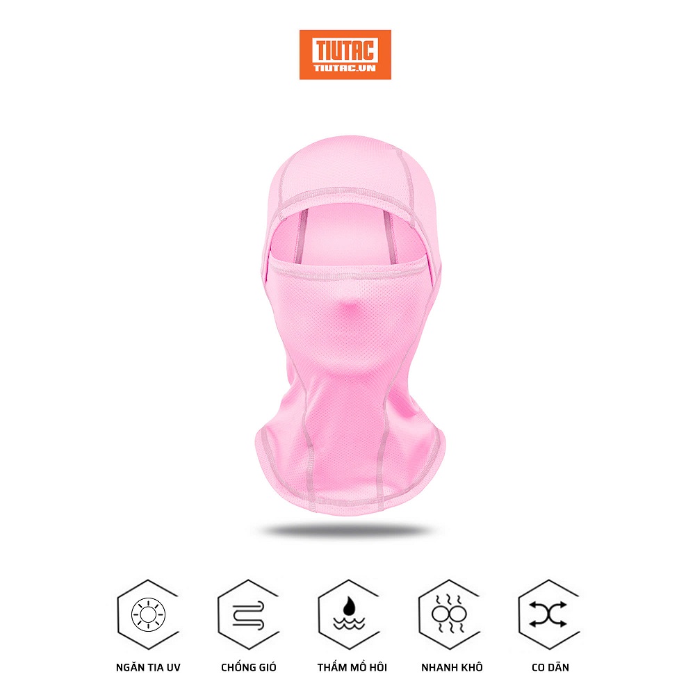 khăn bịt mặt chống nắng tiên cá dành cho nữ màu hồng