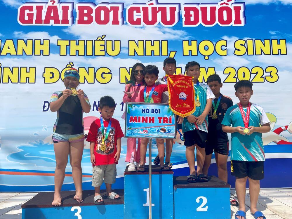 CLB Bơi Lội Của Tiun Gom Huy Chương Vàng Giải Bơi Cứu Đuối Thanh Thiếu Nhi Học Sinh Tỉnh Đồng Nai 2023