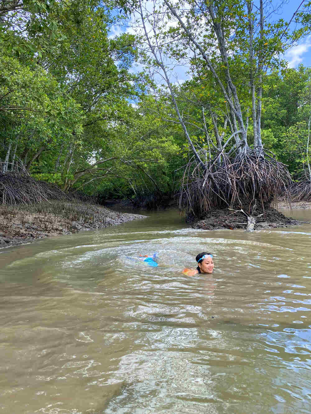 Nàng tiên cá Thu vẫy vùng trong rừng đước