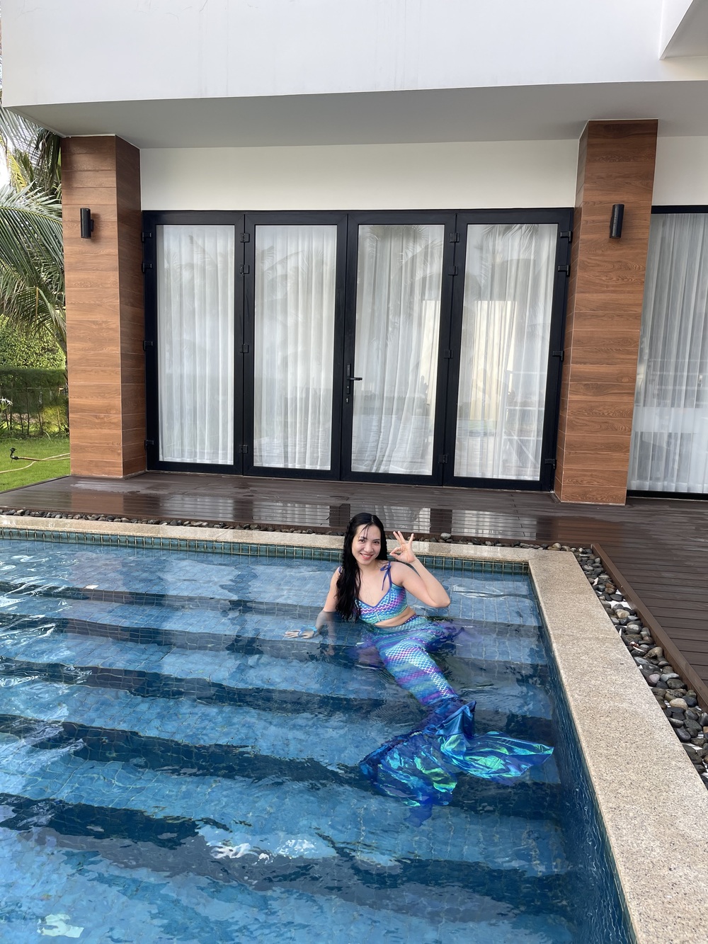 Chị Phương tham gia khóa học bơi nàng tiên cá 2 ngày 1 đêm trong tháng 5/2023