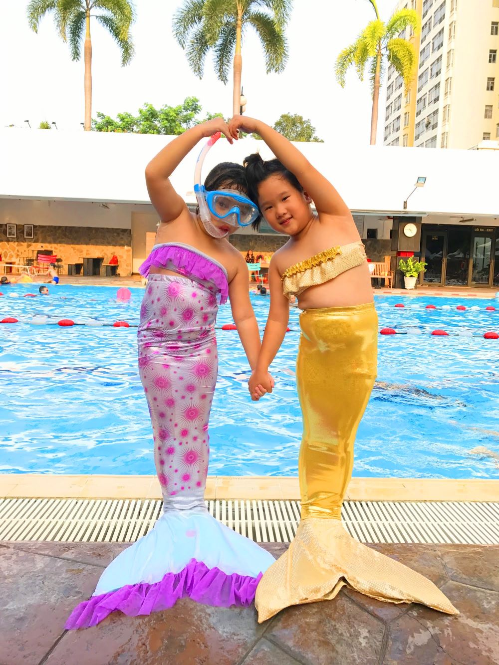 mặc đồ bơi tiên cá Tiun thiết kế mới làm học viên không thất vọng