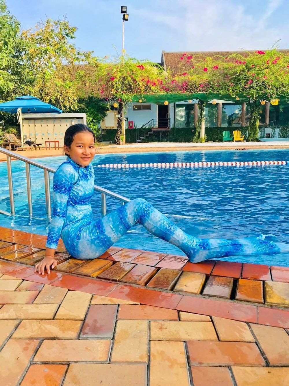 đuôi tiên cá Tiun trọn bộ áo dài tay rashguard