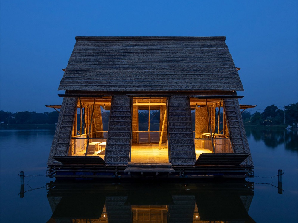Cận cảnh ngôi nhà nổi trên sông bảo tồn rái cá